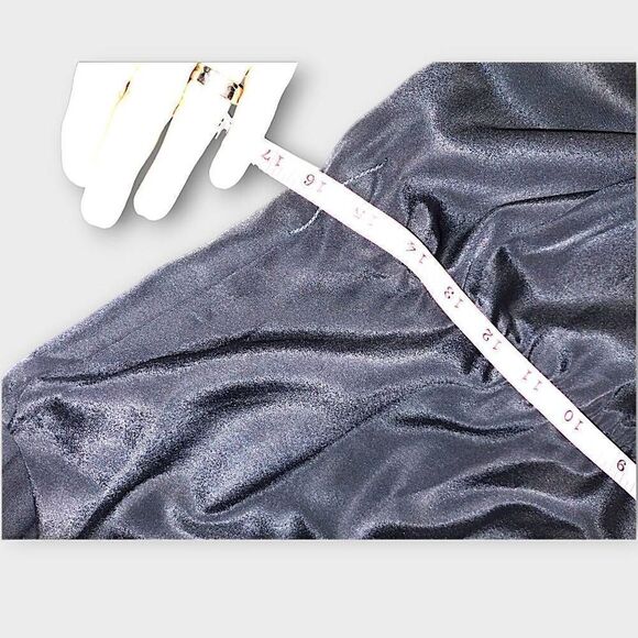 Soft Surroundings Womens Maxi Sz PL Black Dress Beaded Scoop Collar Elastic Wais - Picture 10 of 13